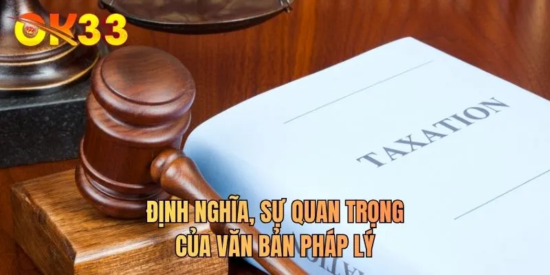 Định nghĩa, sự quan trọng của văn bản pháp lý